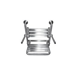 ASIENTO DE DUCHA ABATIBLE CON APOYABRAZOS PARA MINUSVALIA